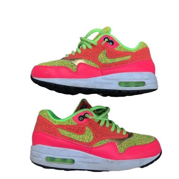 RARE 2016 Nike Air Max 1 SE Ghost Green Size 5.5 - Picture 4 of 16
